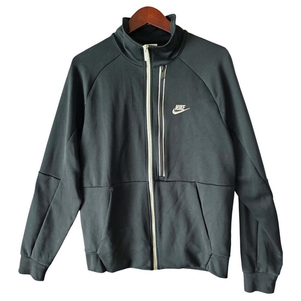 Nike Sportswear Tribute N98 Track Jacket Black White Full Zip Men's Large